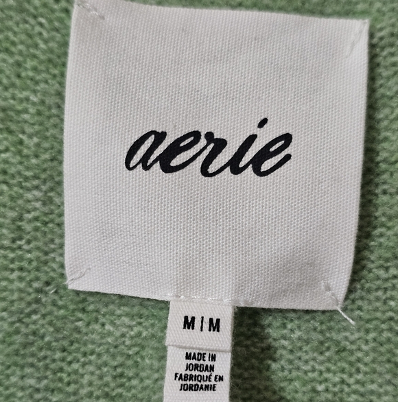 NWT Aerie Green V-Neck Sweater - Picture 2 of 6
